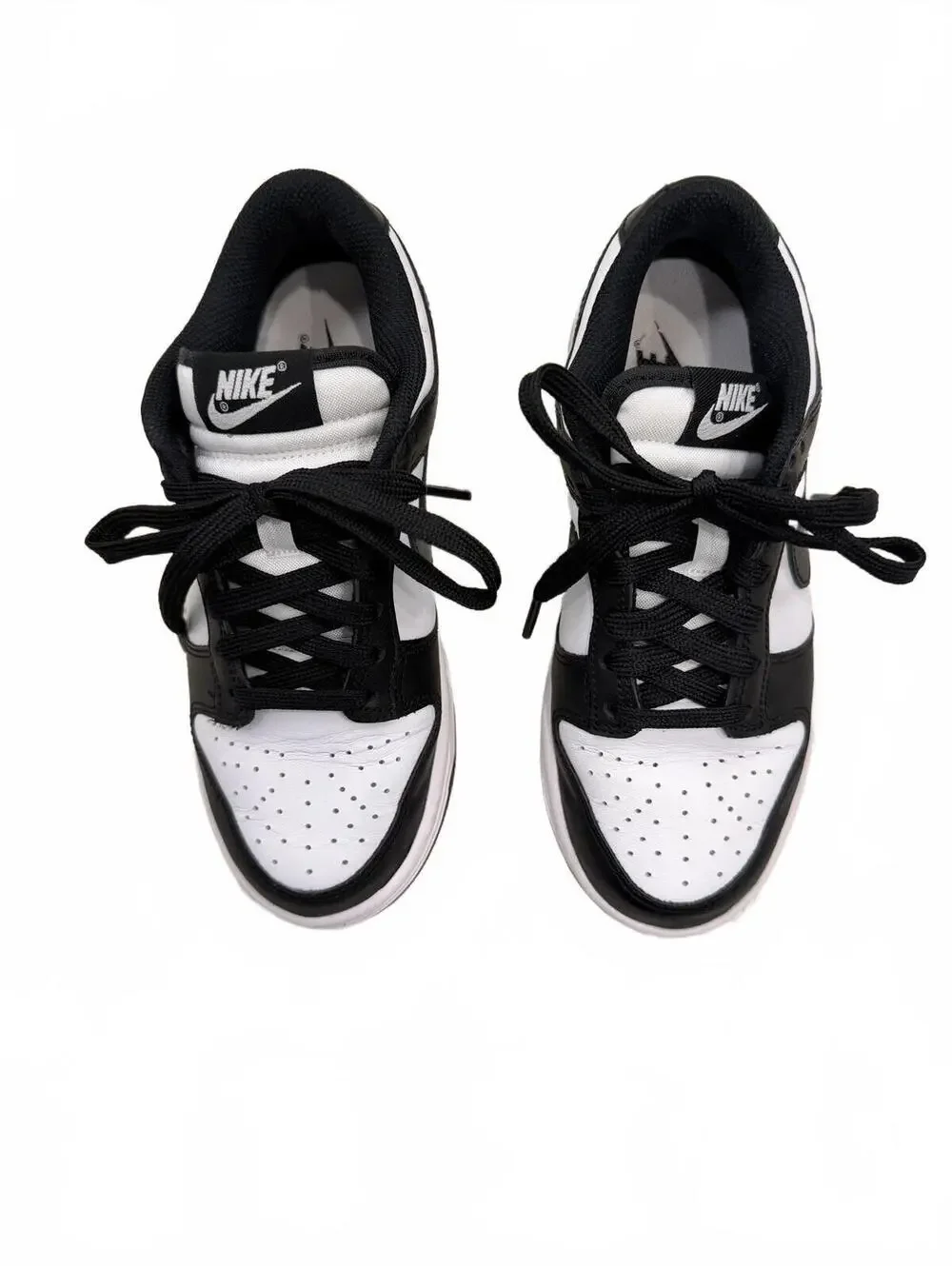 Nike Dunk Low Panda Womens Black White Retro Low Top Sneaker Shoes‎ Size 5